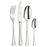 Polished steel cutlery set 24 pieces Octavia by Pintinox