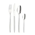 Olivia 24-Piece Polished Stainless Steel Cutlery Set by Pintinox