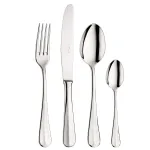 24-piece polished stainless steel cutlery set "Baguette" by Pintinox