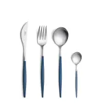 Dalper Mya 24-Piece Blue Stainless Steel and Resin Cutlery Set