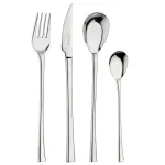 24-piece polished stainless steel cutlery set, Concept by Pintinox