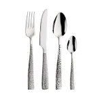 24-piece polished stainless steel cutlery set, ‘Palace Martellato’ by Pintinox