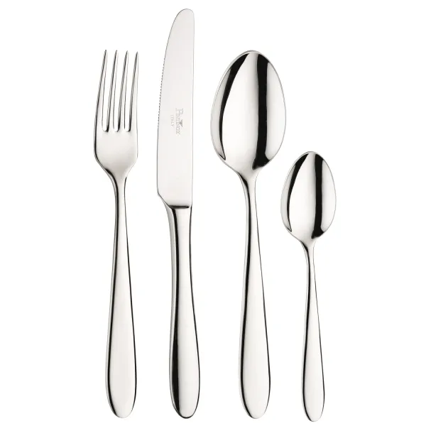 Ritz 24-Piece Polished Stainless Steel Cutlery Set by Pintinox