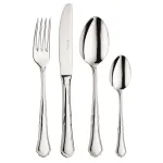 Settecento Set 24 posate in acciaio lucido by Pintinox