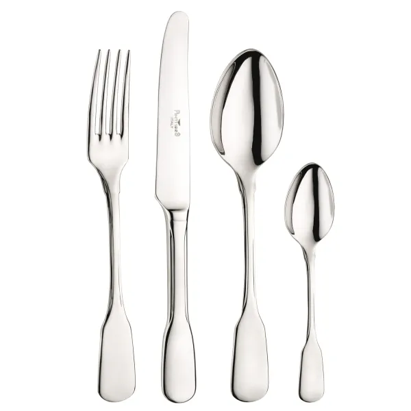 Spaten 24-Piece Polished Stainless Steel Cutlery Set by Pintinox
