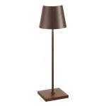 Poldina Corten rechargeable portable lamp by Zafferano