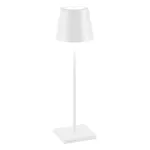 Poldina Bianca lampada da tavolo portatile ricaricabile a led