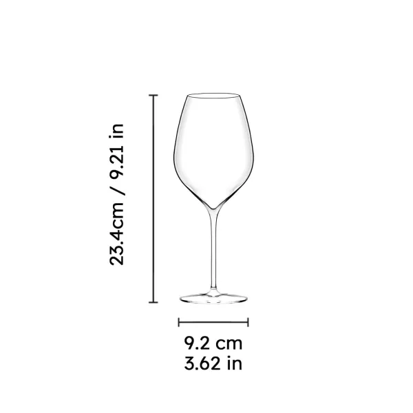 Masterclass 50 calice vino in vetro cristallino Xtreme 520 cc.