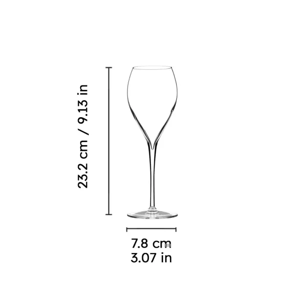 Privé Gran Cru set 6 professional crystal glass goblets Xtreme 330 cc. Italesse