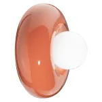 Bumbum orange wall sconce by Ferroluce
