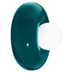 Bumbum petrol green wall sconce by Ferroluce