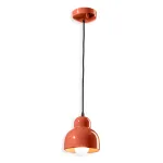 Berimbau large orange-colored pendant lamp by Ferroluce