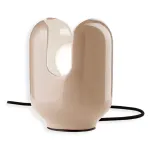 Batucada grey ceramic table lamp by Ferroluce