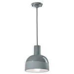 Grey ceramic pendant lamp CAXIXI by Ferroluce