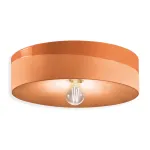 Plafoniera arancio in ceramica Pi di Ferroluce