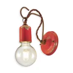 Red Vintage Retro Ceramic Applique by Ferroluce