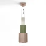 Metra Tricolor Ceramic Pendant Lamp by Ferroluce