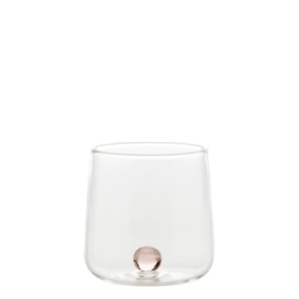Tumbler ball with pink ball Set of 6 Glasses by Zafferano