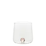 Tumbler ball with pink ball Set of 6 Glasses by Zafferano