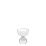 Egg cup or shot ball with transparent ball by Zafferano