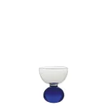 Egg cup or shot ball with blue ball by Zafferano