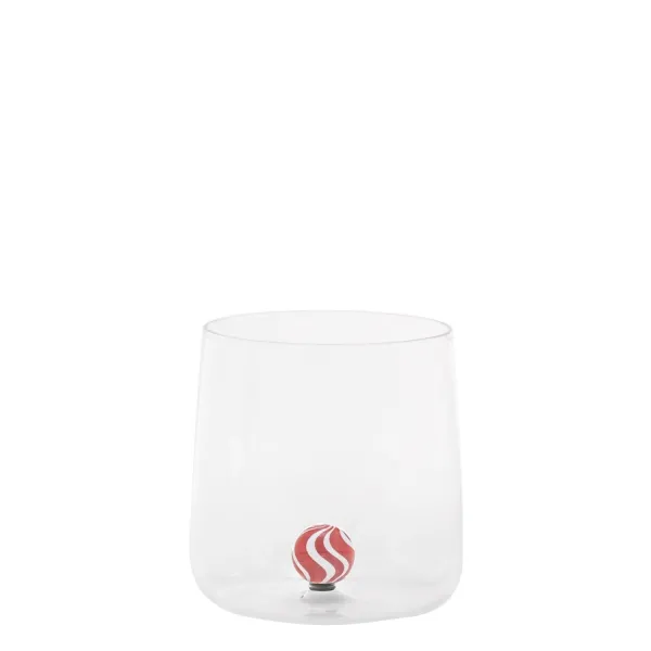 Bilia Candy Tumbler con sfera rossa Set 4 Bicchieri by Zafferano