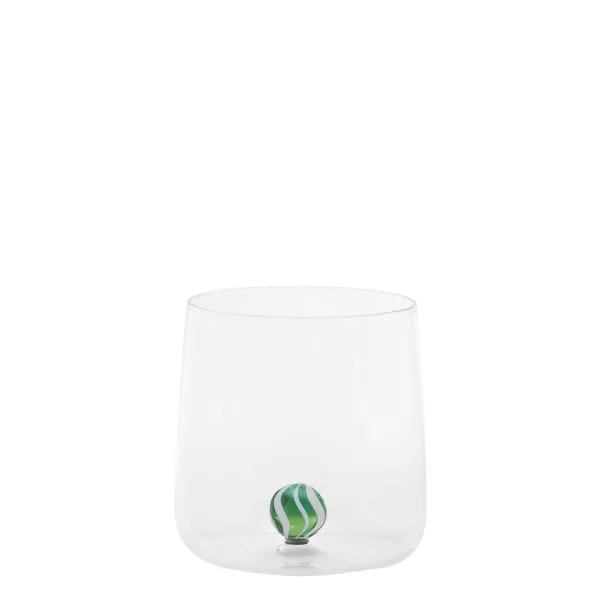 Bilia Candy Tumbler con sfera verde Set 4 Bicchieri by Zafferano