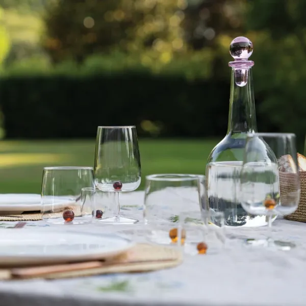 Junior Tumbler Ball with Amber Ball Set of 6 Glasses by Zafferano