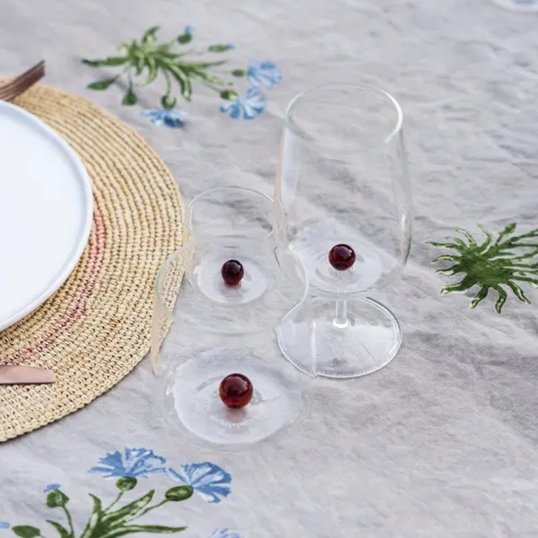 Junior Tumbler Ball with Amber Ball Set of 6 Glasses by Zafferano