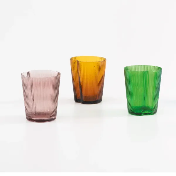 Handy Tumbler amethyst color Set of 6 Glasses by Zafferano