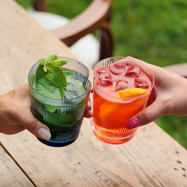Green Handy Tumbler Set of 6 Glasses by Zafferano