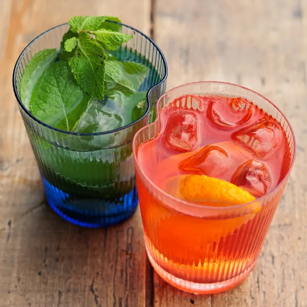 Handy Tumbler Set of 6 Assorted Colour Glasses by Zafferano
