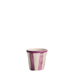 Lido Glasses with white and purple stripes Set 6 by Zafferano