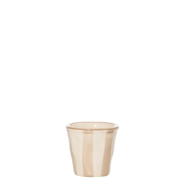 Lido Glasses with white stripes and sand Set 6 by Zafferano