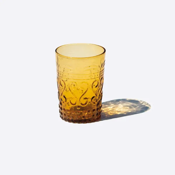 Provenzale Amber-Colored Tumbler Set of 6 Glasses by Zafferano