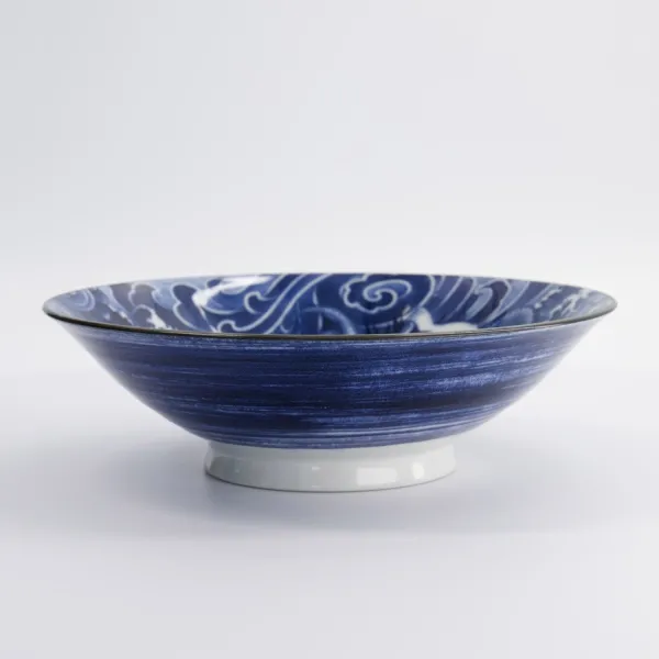 Yakuza Octopus Bowls in porcellana blu e bianca by Tokyo Studio