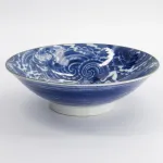 Yakuza Dragon Bowls in porcellana blu e bianca by Tokyo Studio
