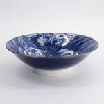 Yakuza Carp Bowls in porcellana blu e bianca by Tokyo Studio