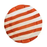 Set 6 Piatti Piani ceramica a strisce arancio 29cm DolceVita Nastro by Arcucci
