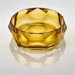 25cm amber acrylic salad bowl, ‘Supernova’ by Mario Luca Giusti