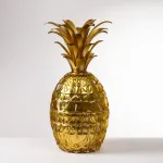 Melissa gold-leaf pineapple-shaped ice cube mould by Mario Luca Giusti