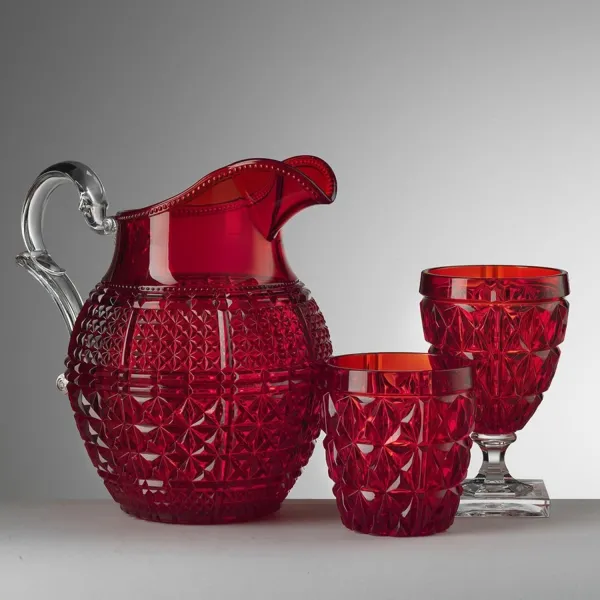 Halina 1.6-litre red acrylic jug by Mario Luca Giusti