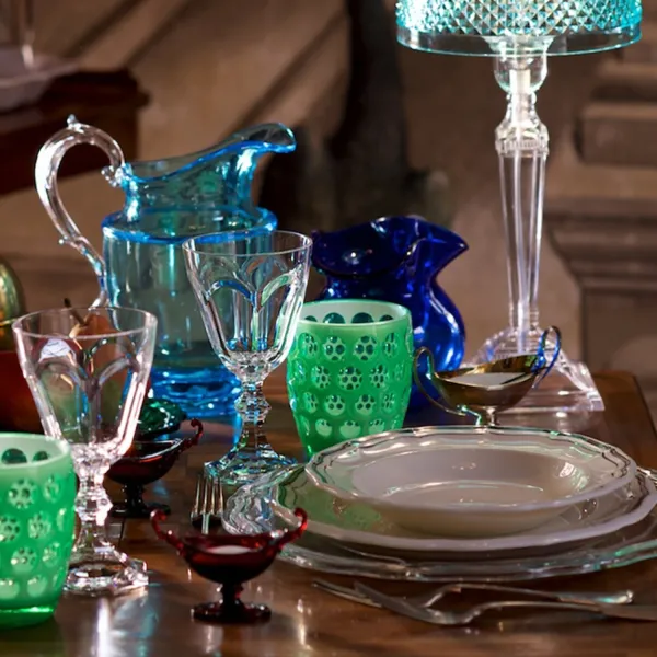 Set of 6 clear acrylic water glasses, ‘Dolce Vita’ by Mario Luca Giusti