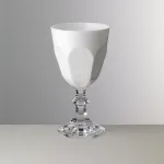 Set of 6 white-enamelled acrylic water glasses, ‘Dolce Vita’ by Mario Luca Giusti