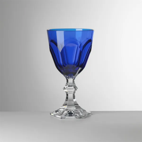 Set of 6 blue acrylic water glasses, ‘Dolce Vita’ by Mario Luca Giusti