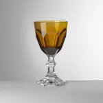 Set of 6 amber-coloured acrylic water glasses, ‘Dolce Vita’ by Mario Luca Giusti