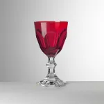 Set of 6 red acrylic water glasses, ‘Dolce Vita’ by Mario Luca Giusti
