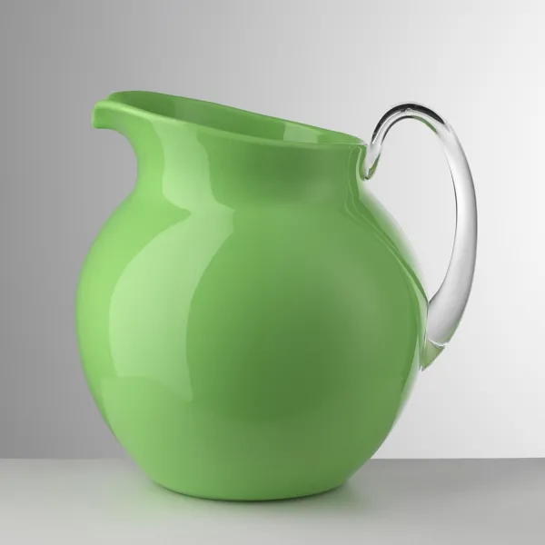 3-litre fluorescent green acrylic jug ‘Palla’ by Mario Luca Giusti