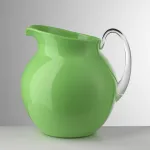 3-litre fluorescent green acrylic jug ‘Palla’ by Mario Luca Giusti