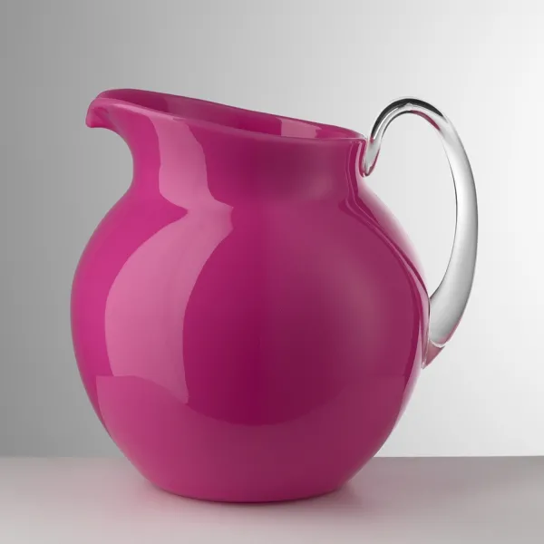 3-litre fluorescent fuchsia acrylic jug, ‘Palla’ by Mario Luca Giusti